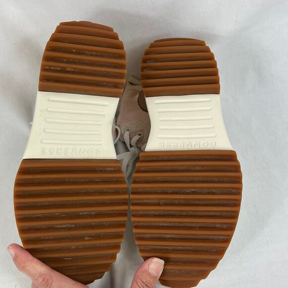 Converse Run Star Hike High Top Pink Cream Woven Women’s Size 5.5 / Men’s 8 - Picture 7 of 7